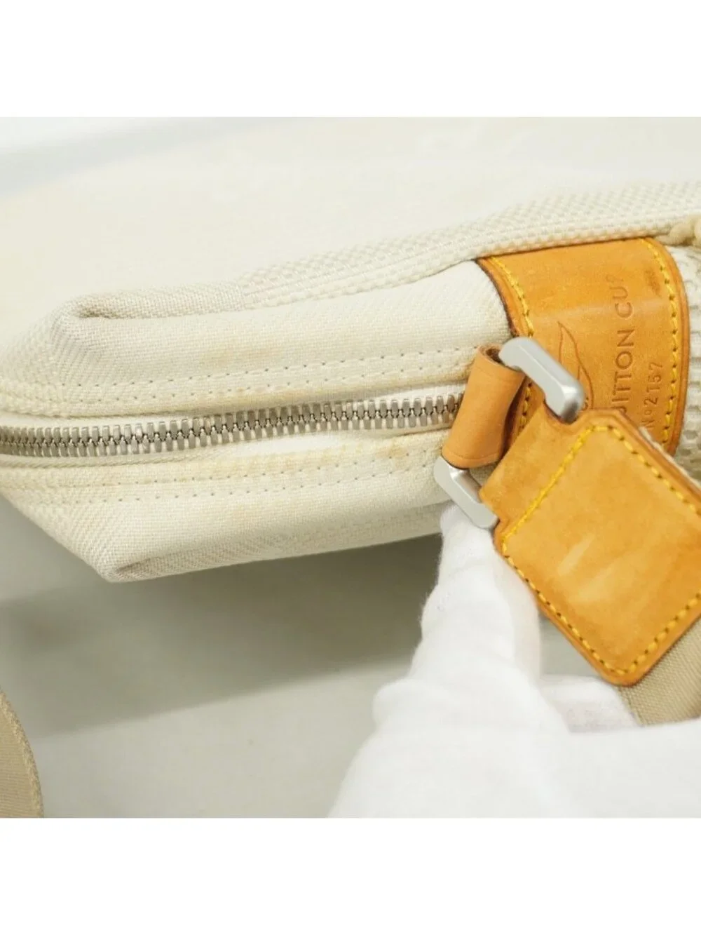 Louis Vuitton Shoulder Bag Damier Jean Weatherly White Cup LV